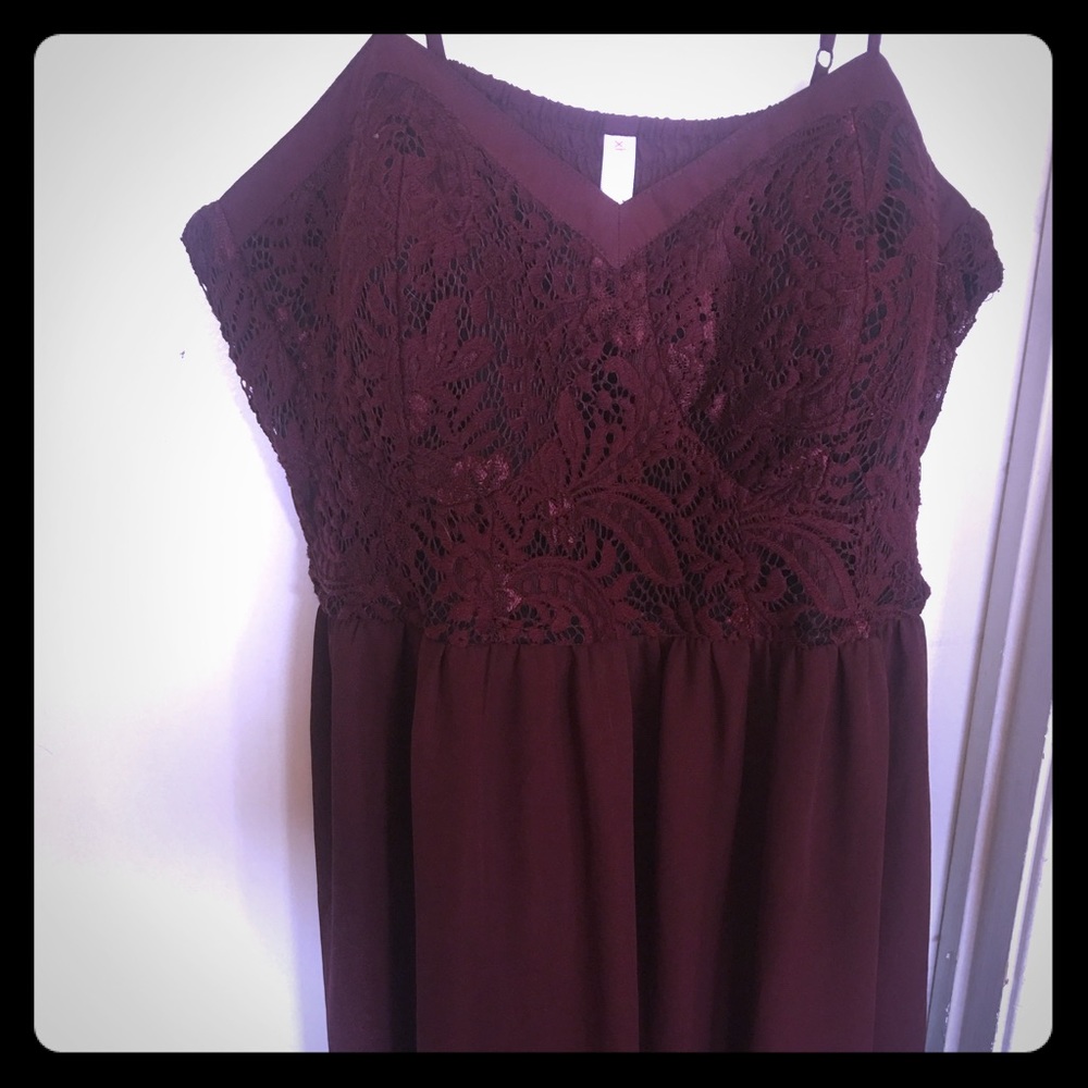Wine Babydoll tank